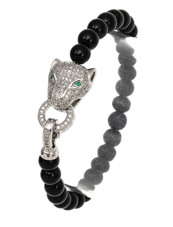 Panther Stone Bracelet (Black)