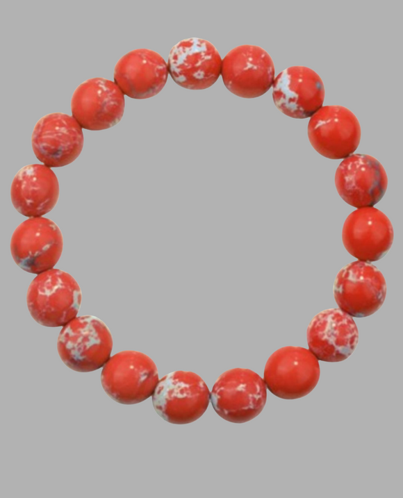 Natural Gemstone Bracelet(Red Emperor Stone)