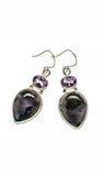 Gabbro/Amethyst (Earrings)