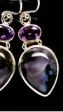 Gabbro/Amethyst (Earrings)