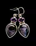 Gabbro/Amethyst (Earrings)