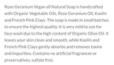 Rose Geranium/ Vegan Soap