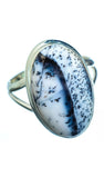 Dendriac Opal &  Sterling Silver/ Sz 12