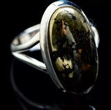 Pyrite in Magnetite & Sterling Silver /(Sz 12)