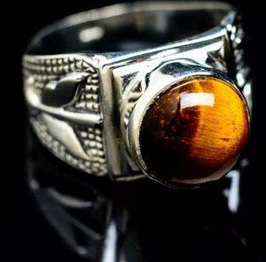 Tiger's Eye & Sterling Silver / Sz 8